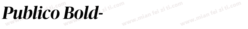 Publico Bold字体转换